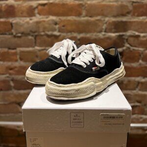 Maison Mihara Yasuhiro BAKER Low “Original Sole” Sneaker – Black Canvas  Size 41